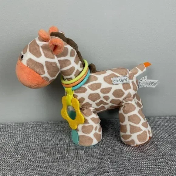 Carter's 2016 Giraffe Rattle Plush Lovey Stuffed Animal Baby Toy‎