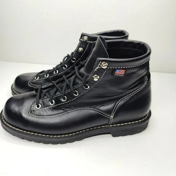 Danner Bull Run 105 Black Mountain Boots Size 10 EE Made In USA Vibram