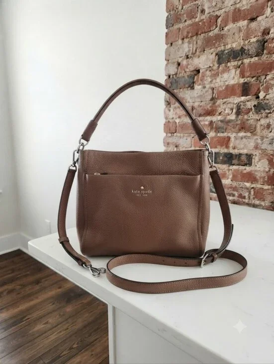 Kate Spade Brown Leather Top-Handle Tote