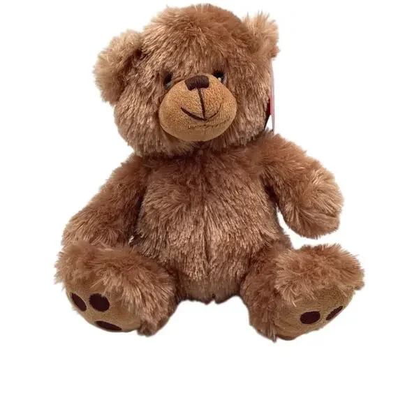 MS Teddy Bear‎ Brown Plush Teddy Bear with Embroidery Eyes