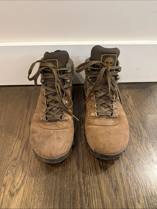 Timberland Tan Suede Mt. Madsen Hiking Boots
