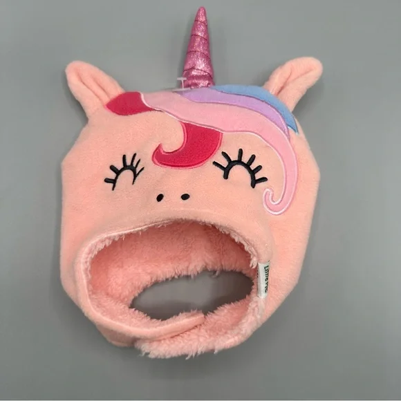 Little Me Kid Cozy Soft Beanie Winter Hat Unicorn Size 12M-24M Pink