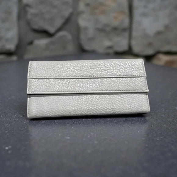 Sephora Elegant Silver Cosmetic Case