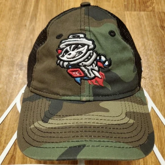 Rocket City Trash Pandas Hat Snapback Camouflage New Era 9Twenty‎ Youth