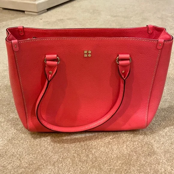 Pink Kate Spade tote with dust bag