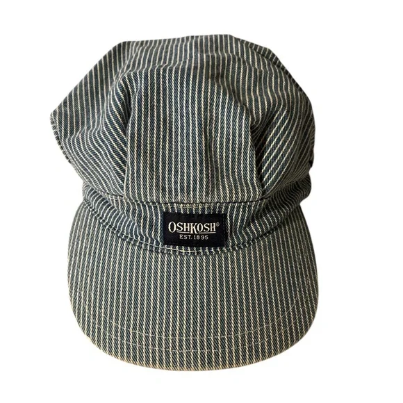 OshKosh B'gosh vintage youth/kids striped denim & white railroad conduct…