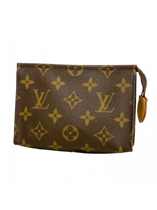 Louis Vuitton Pouch Monogram Pochette Toilette 15 Brown