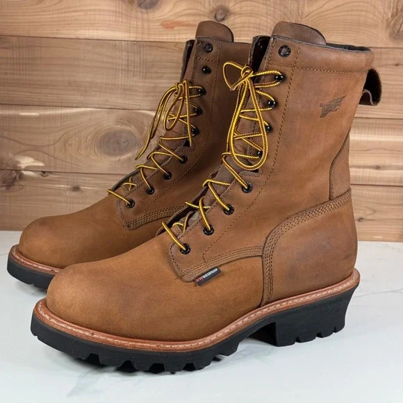 Red Wing Loggermax 4420 Mens Brown Waterproof Leather Work Boots‎ Men's 11.5