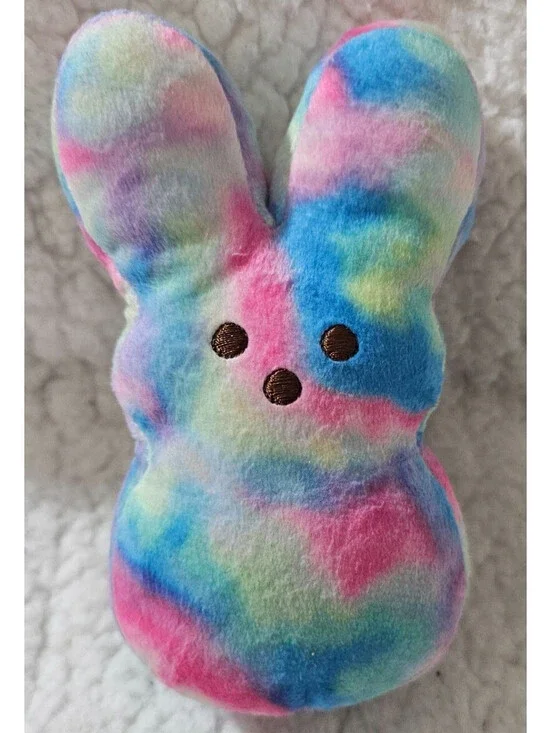 2023 Peeps Tie Dye Bunny Rabbit Plush Toy Small 5.5