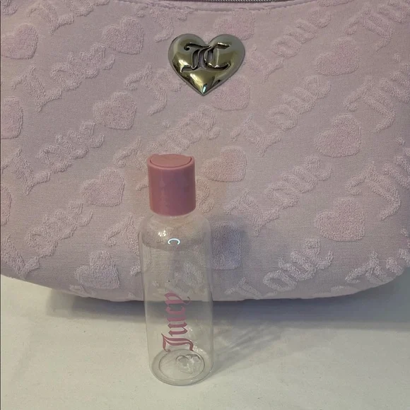 Juicy Couture Light Pink Embossed Cosmetic Bag  NWT