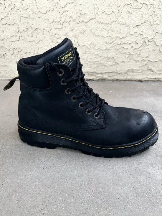 Dr. Martens Winch Men’s 11 Steel Toe Waterproof Leather Work Safety Boots Black