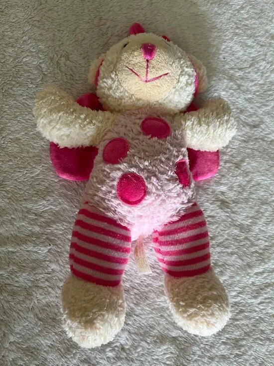 Dan Dee Collectors Choice Butterfly Bear with Pink Wings Antenna Polka Dots 17in