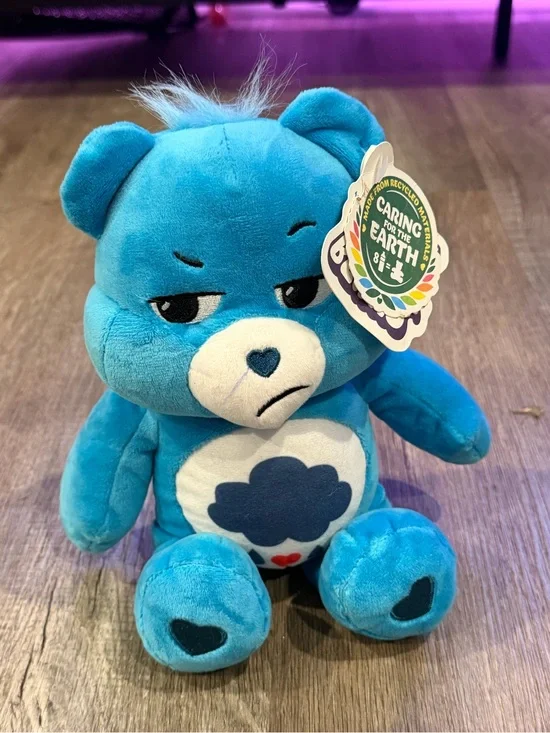 Care Bears Blue 'Caring for the Earth' Plush Bear with Navy Details