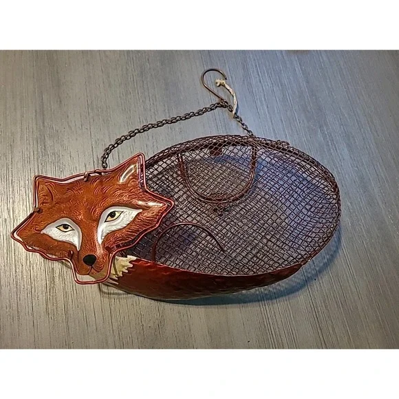Evergreen Enterprises, Inc Resting Fox Mesh Decorative Bird Feeder‎ Large Seed
