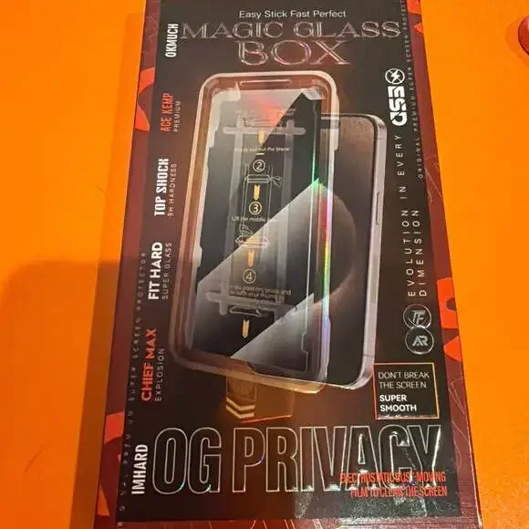 MAGIC Glass OG Privacy Screen Protector Easy‎ Installation Box 5 1/2