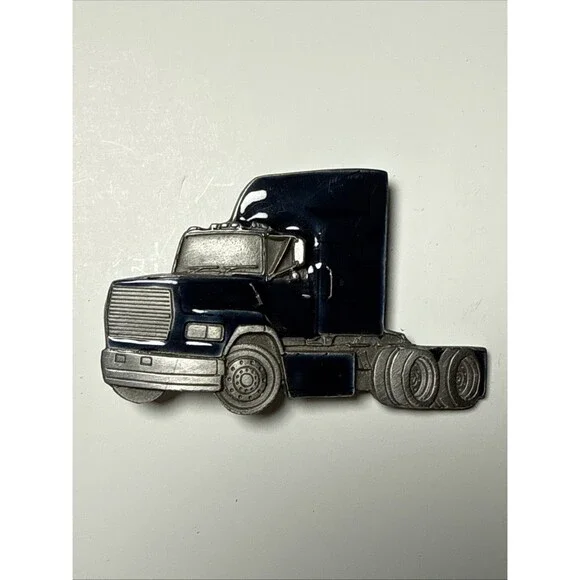 Vintage Buckles Of America 1980 Kenworth Semi Truck Belt Buckle Made in USA
