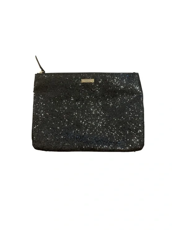 Kate spade Sparkle Black Glitter Wristlet Clutch