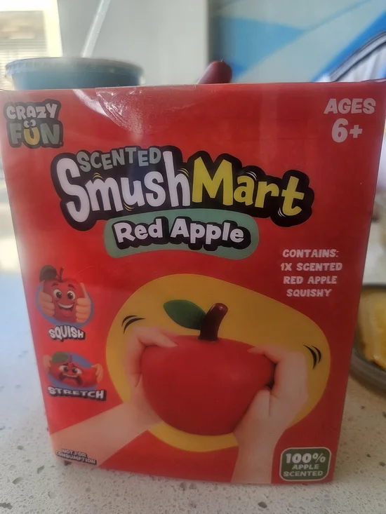 Scented SmushMart Red Apple Squishy Toy - Red