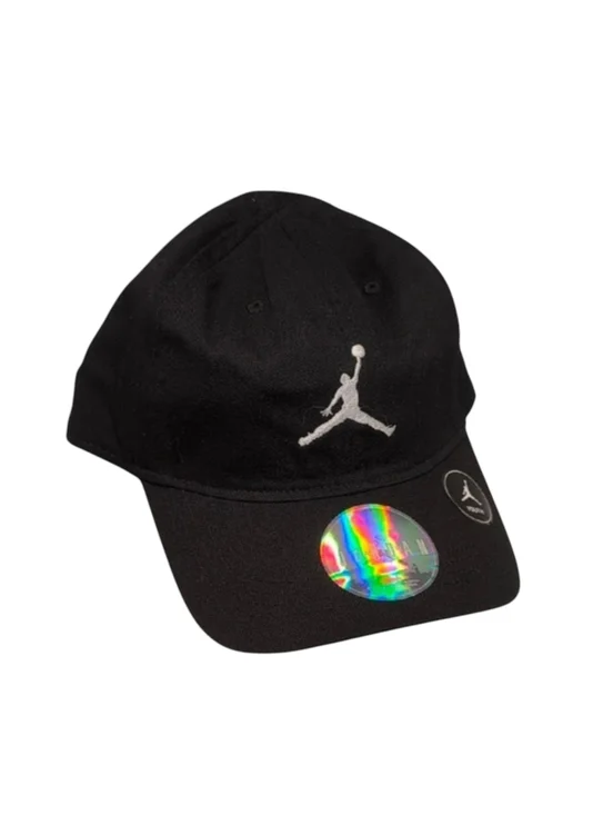 Jordan Black Cap with Embroidered Logo Youth Size