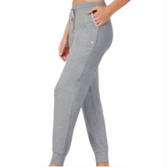 Kate Spade New York Women's Joggers Size M Gray Comfy Loungewear Soft Rayon