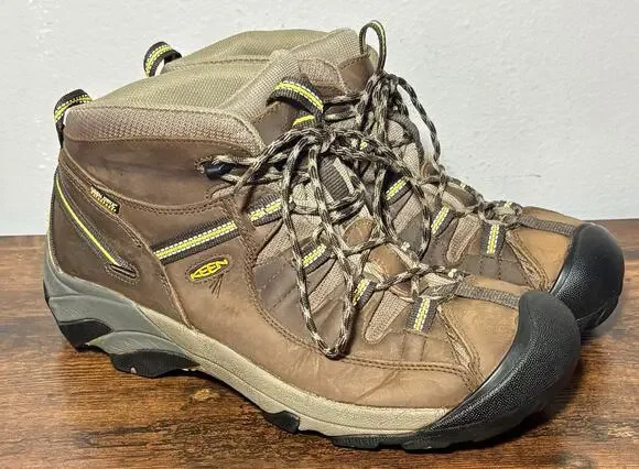 Keen Men's Targhee II Mid Waterproof Hiking Boots Brown Sz 13