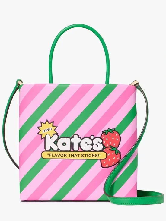 $329 Kate Spade ♠️ Bubble Gum Mini Tote Crossbody Leather NWT Novelty Designer