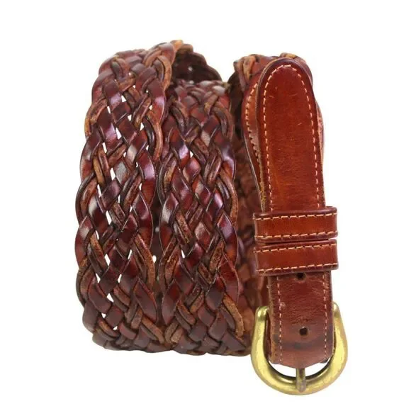 Coach 3850 WOVEN BROWN REAL LEATHER 1
