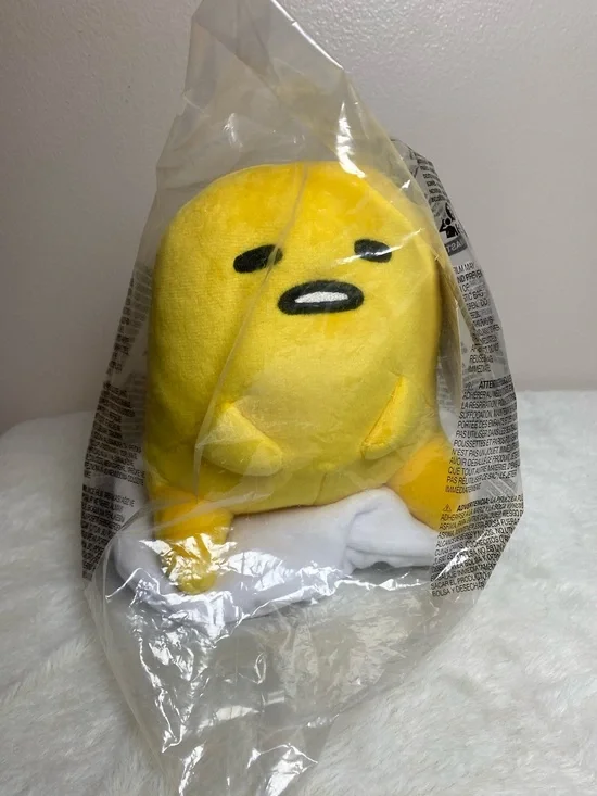 NEW Gudetama Lazy Yellow Plushie Egg 7in