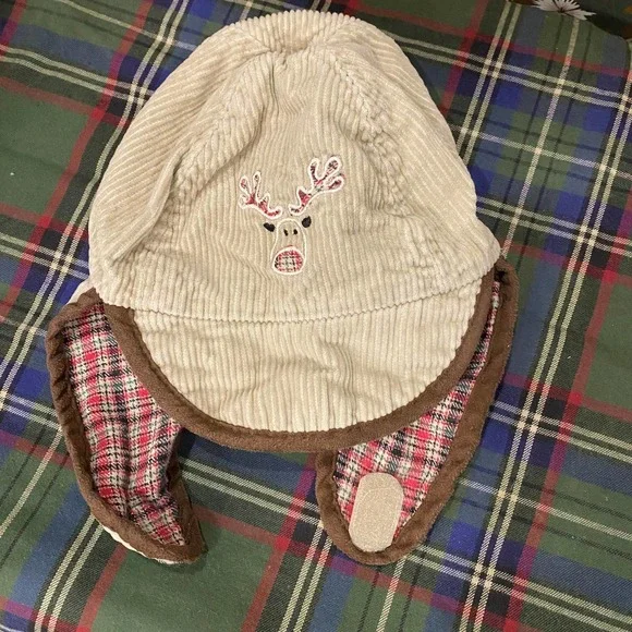 Kid Connection Toddler‎ 100% Cotton Corduroy Ear Flap Hat