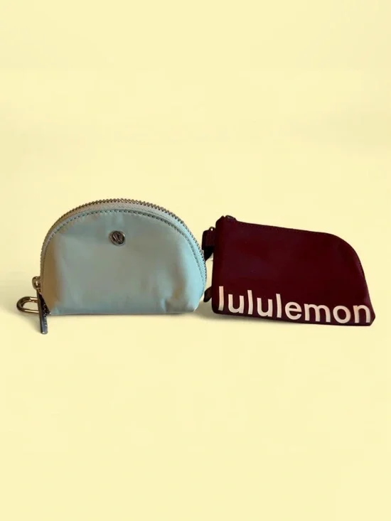 lululemon athletica set of mini pouches cardholders NWOT