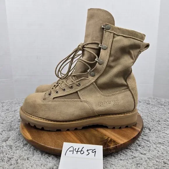 Rocky Boots size 8.5XW Extra Wide 790G Gore-Tex Desert Tan Military Combat Boots