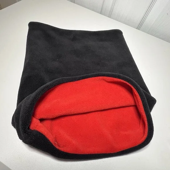 Reversible Kids' Winter Fleece Balaclava Ski‎ Mask Black Red