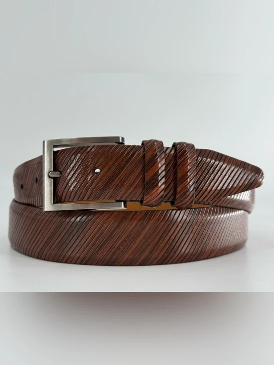 Lejon Beveled Edge Men’s Italian Calfskin Belt 14333 44