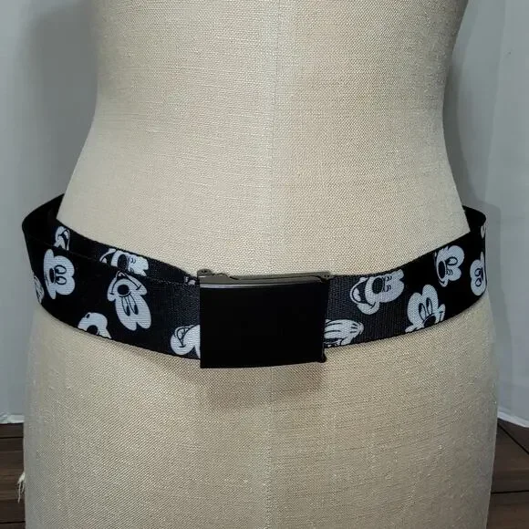 Disney B&W Mickey Mouse Belt 49.5