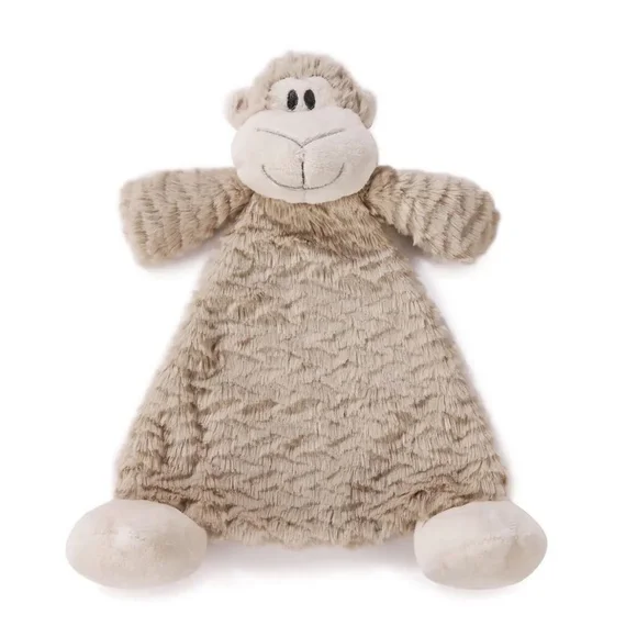 Demdaco Unisex Meekie Monkey Lovie Rattle Blankie Plush Cozies Security Blanket