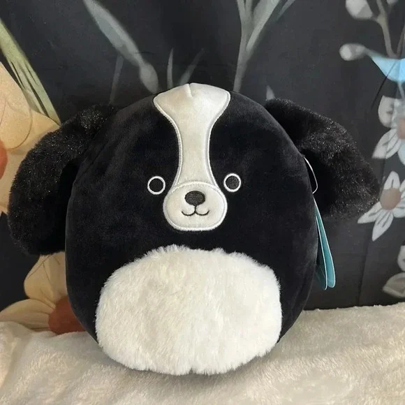 🦖 NWT Squishmallows 7” Nathaniel the Cocker Spaniel Squishmallow 🖤🐶…