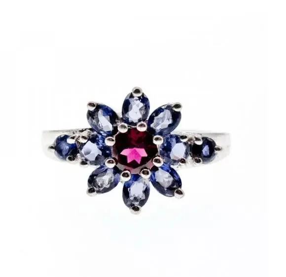 925 Sterling Silver Spinel & Tanzanite 