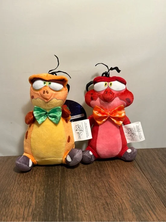 Space Jam 30th Anniversary Looney Tunes Orange & Red Nerdluck Plush Keychains