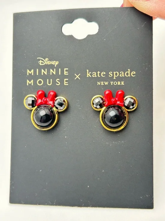 Kate Spade Minnie Mouse Earrings NWT