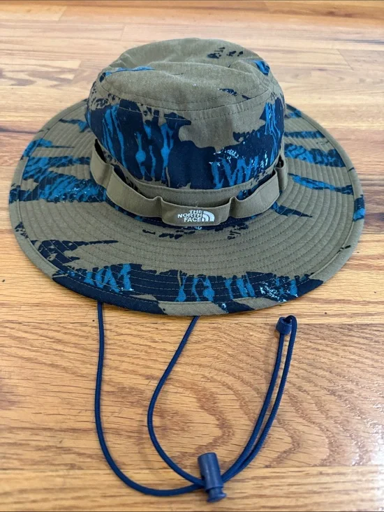 The North Face Olive & Navy Camo Boonie Hat