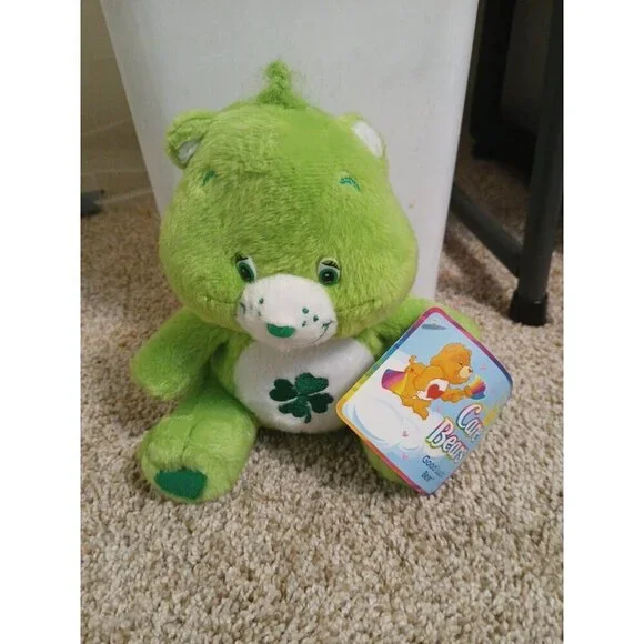 Vintage 2004 Care Bears Good Luck Bear Shamrock 13