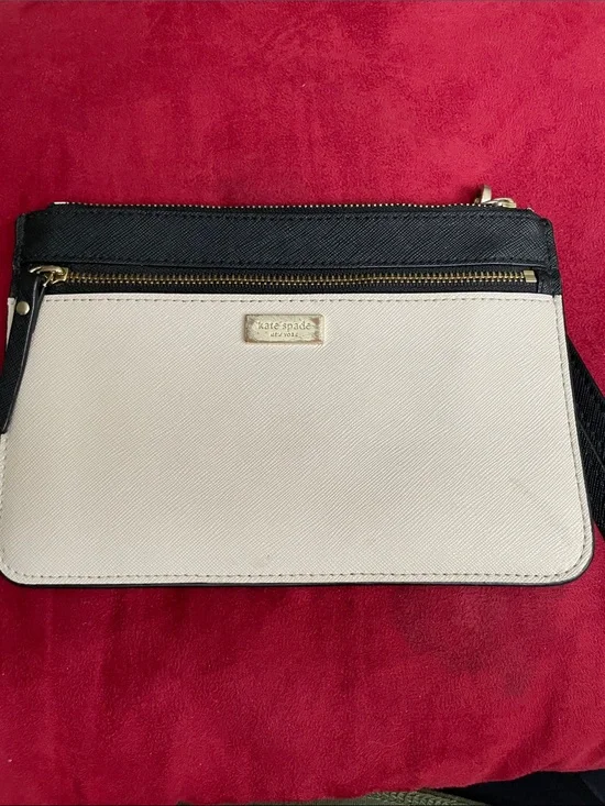 kate spade Black and Cream Crossbody Bag