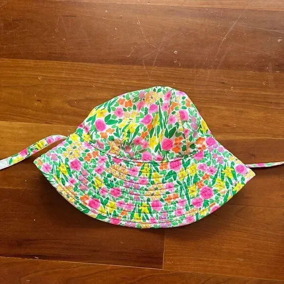 Cat & Jack Kids Floral Hat - Pink, Yellow, Green