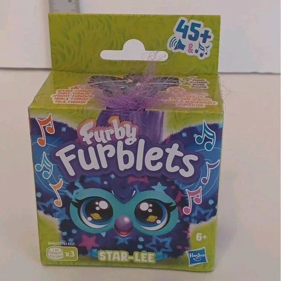 FURBY Furblets STAR-LEE Electronic Plush Toy Keychain w/ Music FACTORY SEALED