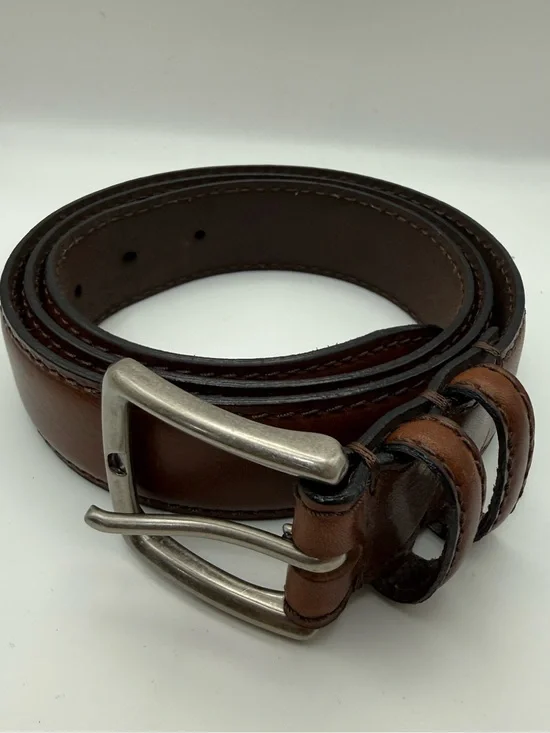 Jos. A. Bank Brown Leather Belt Men’s Size 38 Italian Leather Dress Casual 1.25”