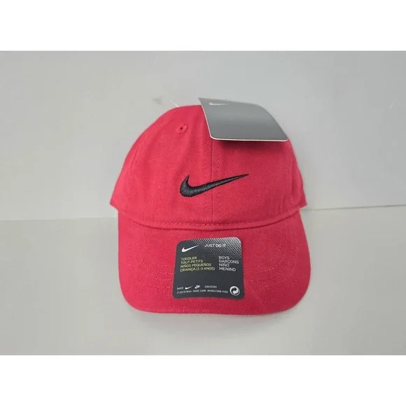 Nike logo Toddler Hat NWT gym red