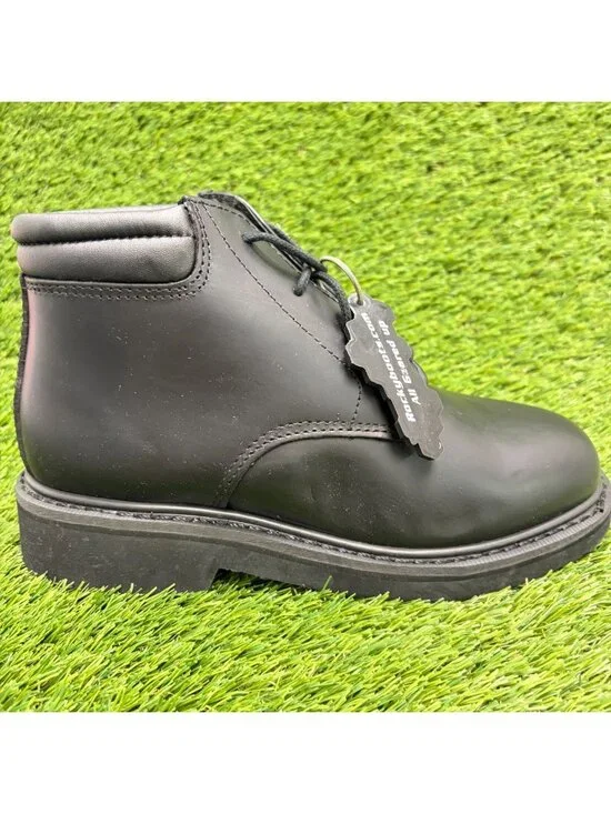Rocky Polishable Mens Size 5.5 Black Leather Dress Work Chukka Boots Shoes