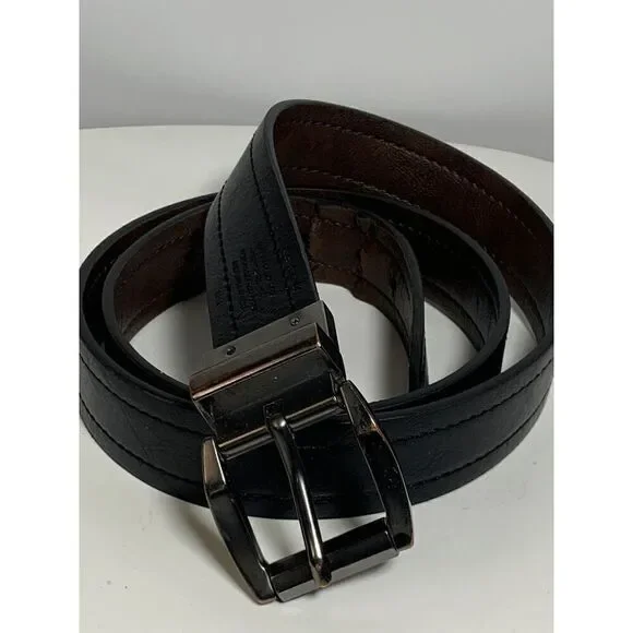 Bonded Reversible Brown/Black Leather Belt