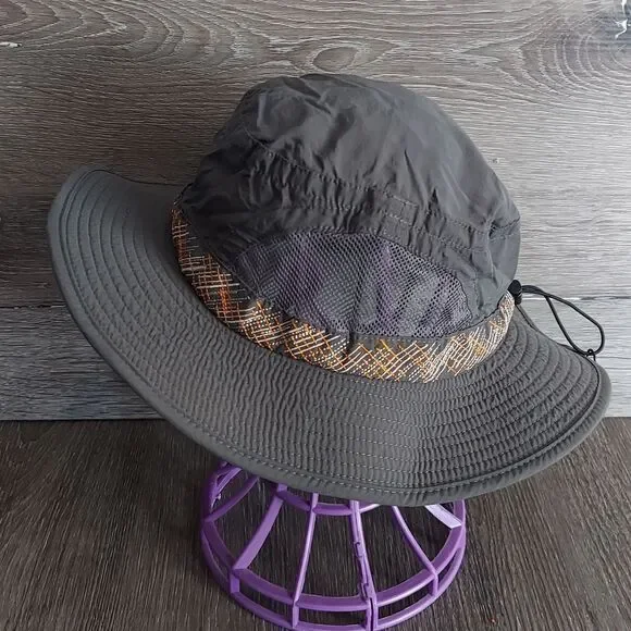 REI Vented Bucket Safari Hat Outdoors Camping Hiking Fishing Gray Boys 7Y-14Y