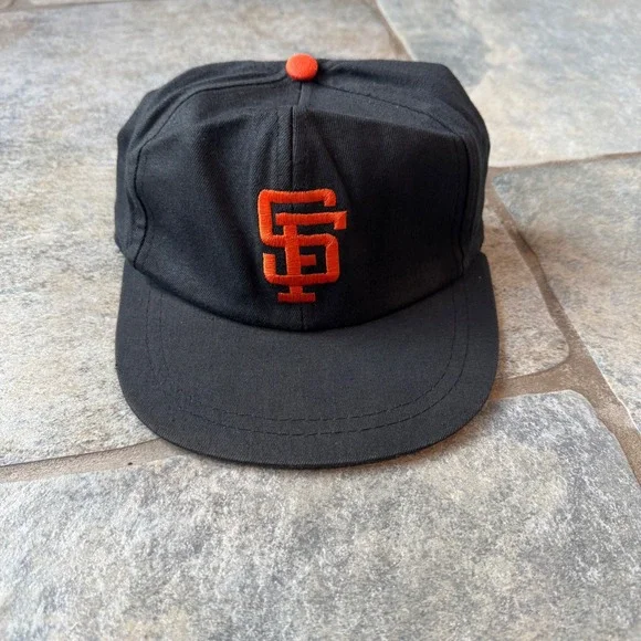 Vintage‎ MLB San Francisco Giants Kids Cap 80s Black Green Brim Taiwan Twins Ent